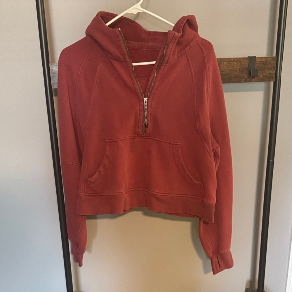 Lululemon Women's Maroon Scuba Hoodie - Size M/L